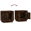 Stella Homewares Bedside Cabinets 2 pcs Smoked Oak 44x35x45 cm Engineered Wood