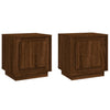 Stella Homewares Bedside Cabinets 2 pcs Brown Oak 44x35x45 cm Engineered Wood