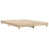 Stella Homewares Bed Frame without Mattress Sonoma Oak 135x190 cm Engineered Wood