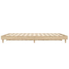 Stella Homewares Bed Frame without Mattress Sonoma Oak 135x190 cm Engineered Wood