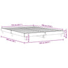 Stella Homewares Bed Frame without Mattress Sonoma Oak 135x190 cm Engineered Wood
