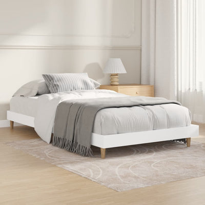 Stella Homewares Bed Frame without Mattress White 90x190 cm Engineered Wood