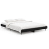 Stella Homewares Bed Frame without Mattress Black 135x190 cm Engineered Wood