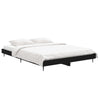Stella Homewares Bed Frame without Mattress Black 135x190 cm Engineered Wood