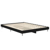 Stella Homewares Bed Frame without Mattress Black 135x190 cm Engineered Wood