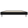 Stella Homewares Bed Frame without Mattress Black 90x190 cm Engineered Wood
