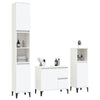 Stella Homewares 3 Piece Bathroom Cabinet Set White Engineered Wood