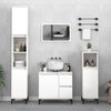 Stella Homewares 3 Piece Bathroom Cabinet Set White Engineered Wood