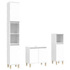 Stella Homewares 3 Piece Bathroom Furniture Set White Engineered Wood