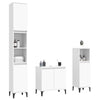 Stella Homewares 3 Piece Bathroom Furniture Set White Engineered Wood
