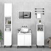 Stella Homewares 3 Piece Bathroom Furniture Set White Engineered Wood