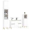 Stella Homewares 3 Piece Bathroom Furniture Set White Engineered Wood