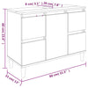 Stella Homewares 3 Piece Bathroom Furniture Set White Engineered Wood