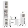 Stella Homewares 3 Piece Bathroom Furniture Set White Engineered Wood