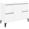 Stella Homewares 3 Piece Bathroom Furniture Set White Engineered Wood