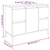 Stella Homewares 3 Piece Bathroom Furniture Set White Engineered Wood