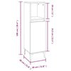 Stella Homewares 3 Piece Bathroom Furniture Set White Engineered Wood