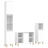 Stella Homewares 3 Piece Bathroom Furniture Set White Engineered Wood