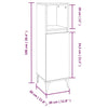 Stella Homewares 3 Piece Bathroom Furniture Set White Engineered Wood