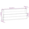 Stella Homewares Wall-mounted Shoe Racks 2 pcs 59x9x23 cm Solid Wood Pine