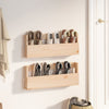 Stella Homewares Wall-mounted Shoe Racks 2 pcs 59x9x23 cm Solid Wood Pine