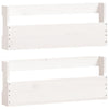 Stella Homewares Wall-mounted Shoe Racks 2 pcs White 59x9x23 cm Solid Wood Pine