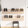Stella Homewares Wall-mounted Shoe Racks 2 pcs 110x9x23 cm Solid Wood Pine