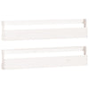 Stella Homewares Wall-mounted Shoe Racks 2 pcs White 110x9x23 cm Solid Wood Pine