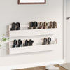 Stella Homewares Wall-mounted Shoe Racks 2 pcs White 110x9x23 cm Solid Wood Pine