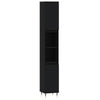 Stella Homewares Bathroom Cabinet Black 30x30x190 cm Engineered Wood