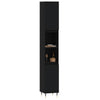Stella Homewares Bathroom Cabinet Black 30x30x190 cm Engineered Wood