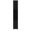 Stella Homewares Bathroom Cabinet Black 30x30x190 cm Engineered Wood