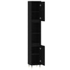 Stella Homewares Bathroom Cabinet Black 30x30x190 cm Engineered Wood