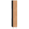 Stella Homewares Bathroom Cabinet Black 30x30x190 cm Engineered Wood