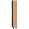 Stella Homewares Bathroom Cabinet Black 30x30x190 cm Engineered Wood