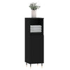 Stella Homewares Bathroom Cabinet Black 30x30x100 cm Engineered Wood