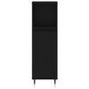 Stella Homewares Bathroom Cabinet Black 30x30x100 cm Engineered Wood