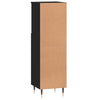 Stella Homewares Bathroom Cabinet Black 30x30x100 cm Engineered Wood