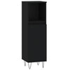 Stella Homewares Bathroom Cabinet Black 30x30x100 cm Engineered Wood