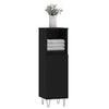 Stella Homewares Bathroom Cabinet Black 30x30x100 cm Engineered Wood