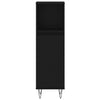 Stella Homewares Bathroom Cabinet Black 30x30x100 cm Engineered Wood