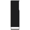 Stella Homewares Bathroom Cabinet Black 30x30x100 cm Engineered Wood