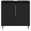Stella Homewares Bathroom Cabinet Black 58x33x60 cm Engineered Wood