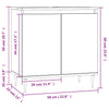 Stella Homewares Bathroom Cabinet Black 58x33x60 cm Engineered Wood