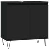 Stella Homewares Bathroom Cabinet Black 58x33x60 cm Engineered Wood
