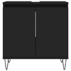 Stella Homewares Bathroom Cabinet Black 58x33x60 cm Engineered Wood