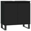 Stella Homewares Bathroom Cabinet Black 58x33x60 cm Engineered Wood