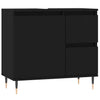 Stella Homewares Bathroom Cabinet Black 65x33x60 cm Engineered Wood