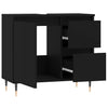 Stella Homewares Bathroom Cabinet Black 65x33x60 cm Engineered Wood