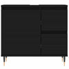 Stella Homewares Bathroom Cabinet Black 65x33x60 cm Engineered Wood
